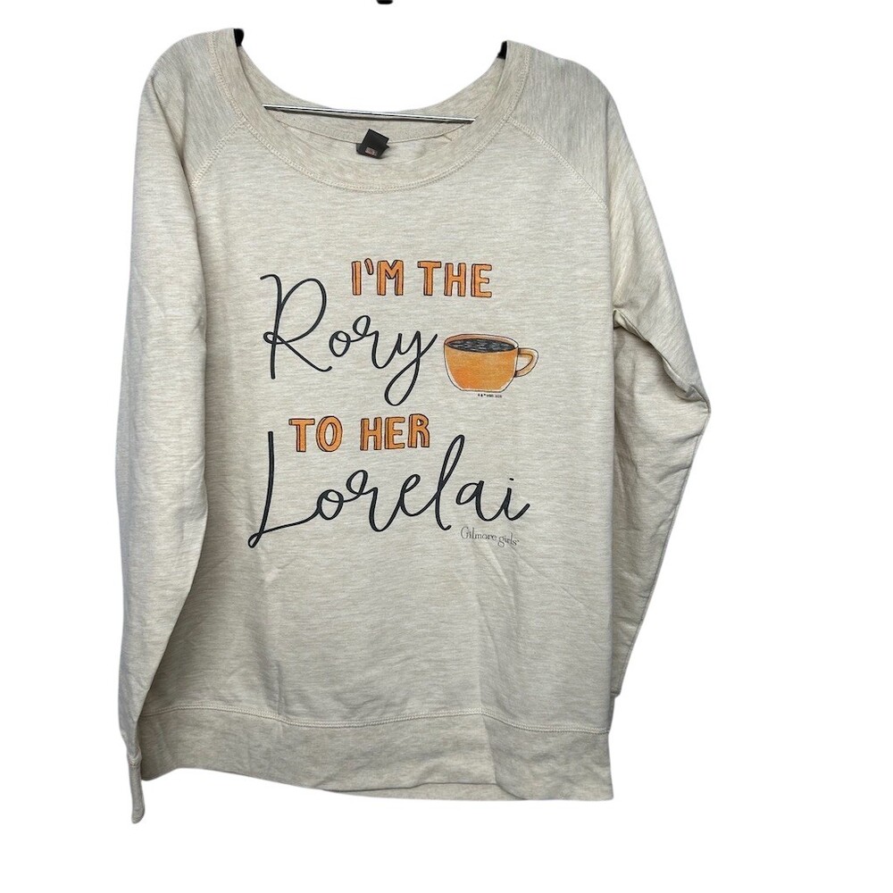 Instant Message Gilmore Girls Graphic Pullover Sweatshirt Womens XL Rory